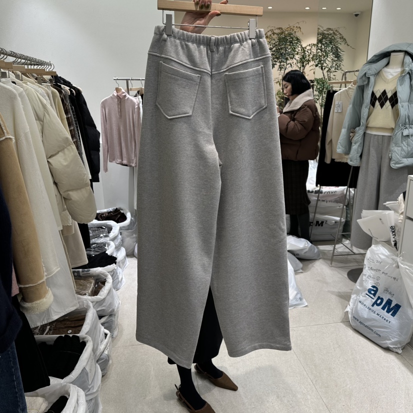 GRACIA東大門㊣代購女士新品休閑職業25秋冬人氣休閑褲加絨GRACIA休閑褲