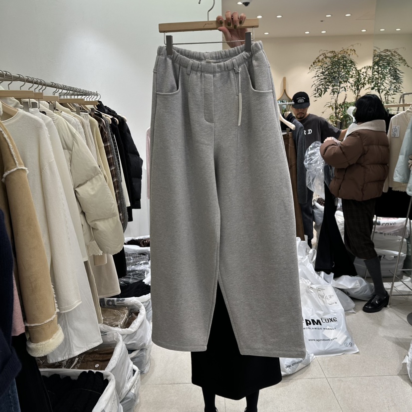 GRACIA東大門㊣代購女士新品休閑職業25秋冬人氣休閑褲加絨GRACIA休閑褲圖色1