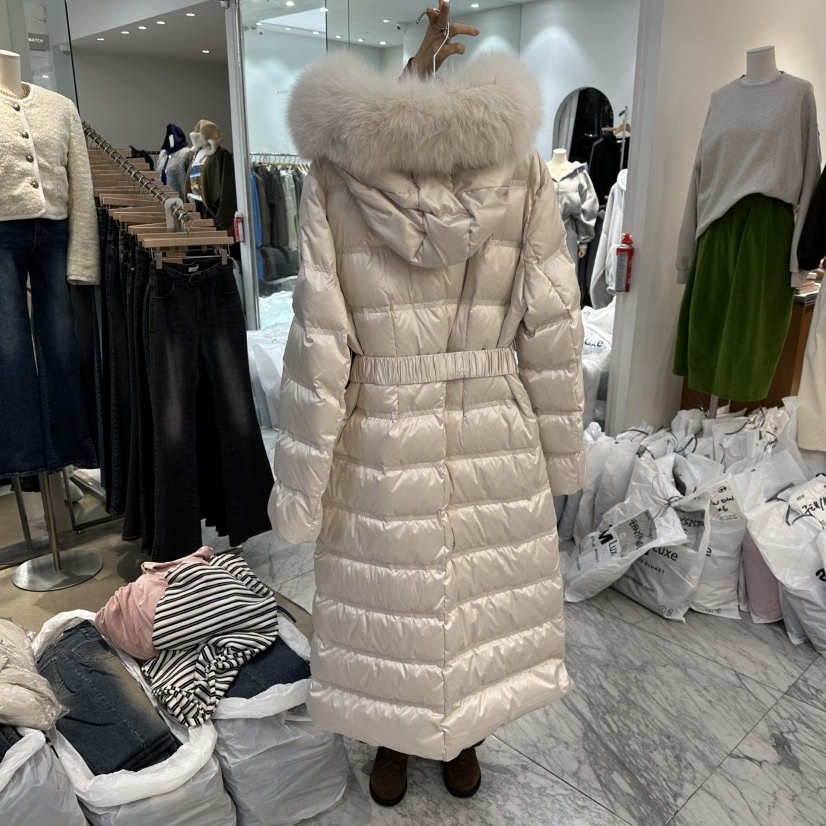 MAGNOLIA36-L東大門㊣代購女裝新品推薦長款羽絨服狐貍填充MAGNOLIA36-L長款羽絨服