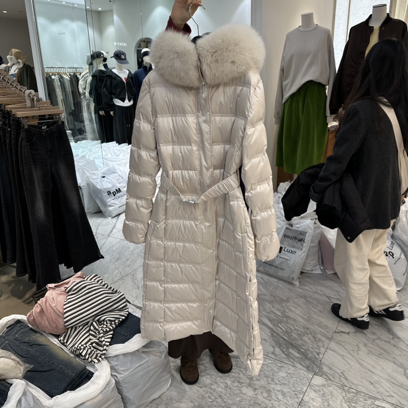 MAGNOLIA36-L東大門㊣代購女裝新品推薦長款羽絨服狐貍填充MAGNOLIA36-L長款羽絨服圖色3