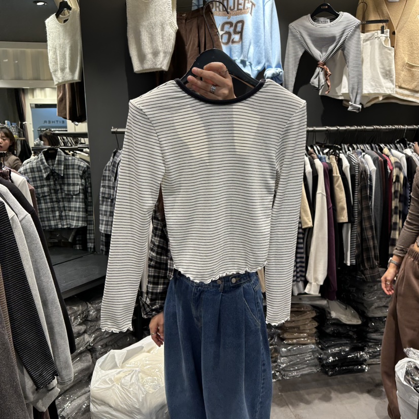 LONE STAR東大門㊣代購女裝新品真品休閑時尚職業長袖T恤絨LONE STAR長袖T恤