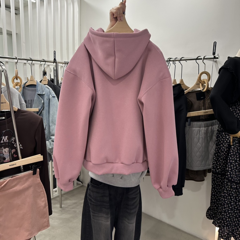 VENEFIT韓國代購㊣女裝新款職業人氣真品推薦休閑25秋冬夾克拉鏈VENEFIT/JENNIE夾克