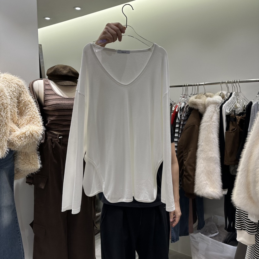 BAIE.38東大門㊣實拍女士新款職業人氣休閑25秋冬熱賣長袖T恤BAIE.38長袖T恤圖色1