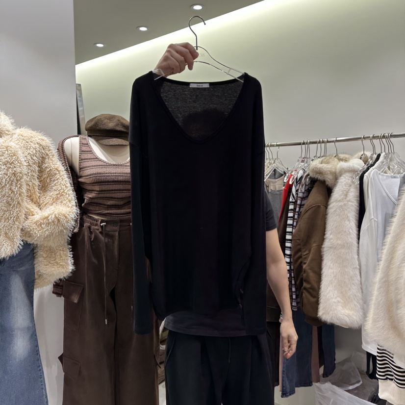 BAIE.38東大門㊣實拍女士新款職業人氣休閑25秋冬熱賣長袖T恤BAIE.38長袖T恤圖色2