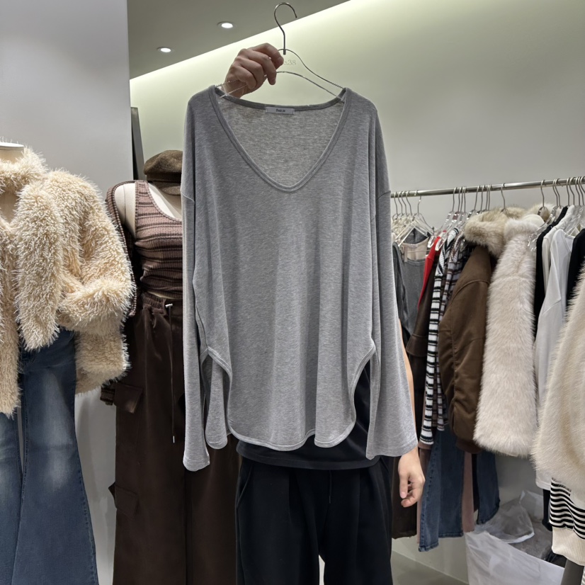 BAIE.38東大門㊣實拍女士新款職業人氣休閑25秋冬熱賣長袖T恤BAIE.38長袖T恤圖色3