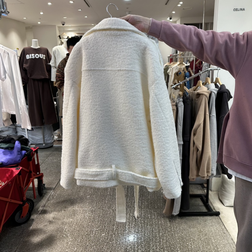 CELINA東大門㊣直郵女士新品熱賣時尚25秋冬人氣休閑短款大衣CELI_NA短款大衣