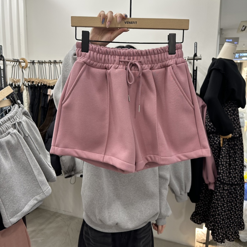 VENEFIT東大門㊣直郵女士新款真品職業時尚休閑熱賣短褲加絨VENEFIT/JENNIE短褲圖色1