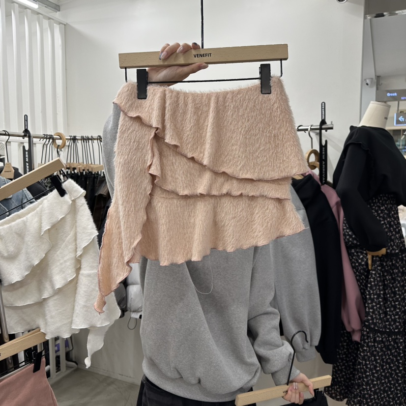 VENEFIT韓國直郵㊣女裝新款推薦熱賣時尚休閑職業裙褲安哥拉VENEFIT/JENNIE裙褲圖色2