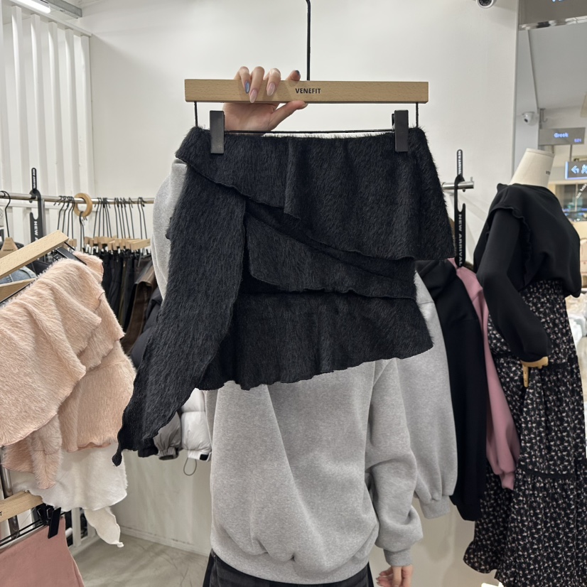 VENEFIT韓國直郵㊣女裝新款推薦熱賣時尚休閑職業裙褲安哥拉VENEFIT/JENNIE裙褲圖色3