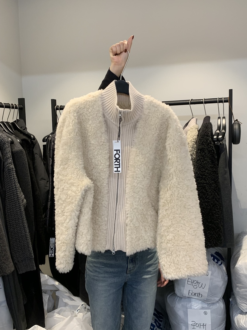 FORTH韓國直郵㊣女士新款25秋冬真品休閑職業時尚人氣短款大衣FORTH短款大衣圖色1