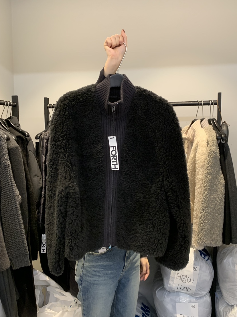 FORTH韓國直郵㊣女士新款25秋冬真品休閑職業時尚人氣短款大衣FORTH短款大衣圖色3