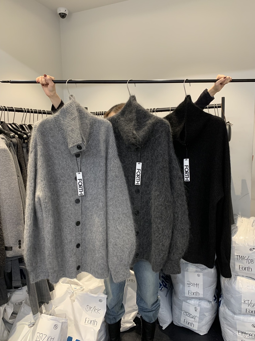 FORTH東大門㊣代購女裝新款職業推薦25秋冬休閑針織衫馬海毛FORTH針織衫