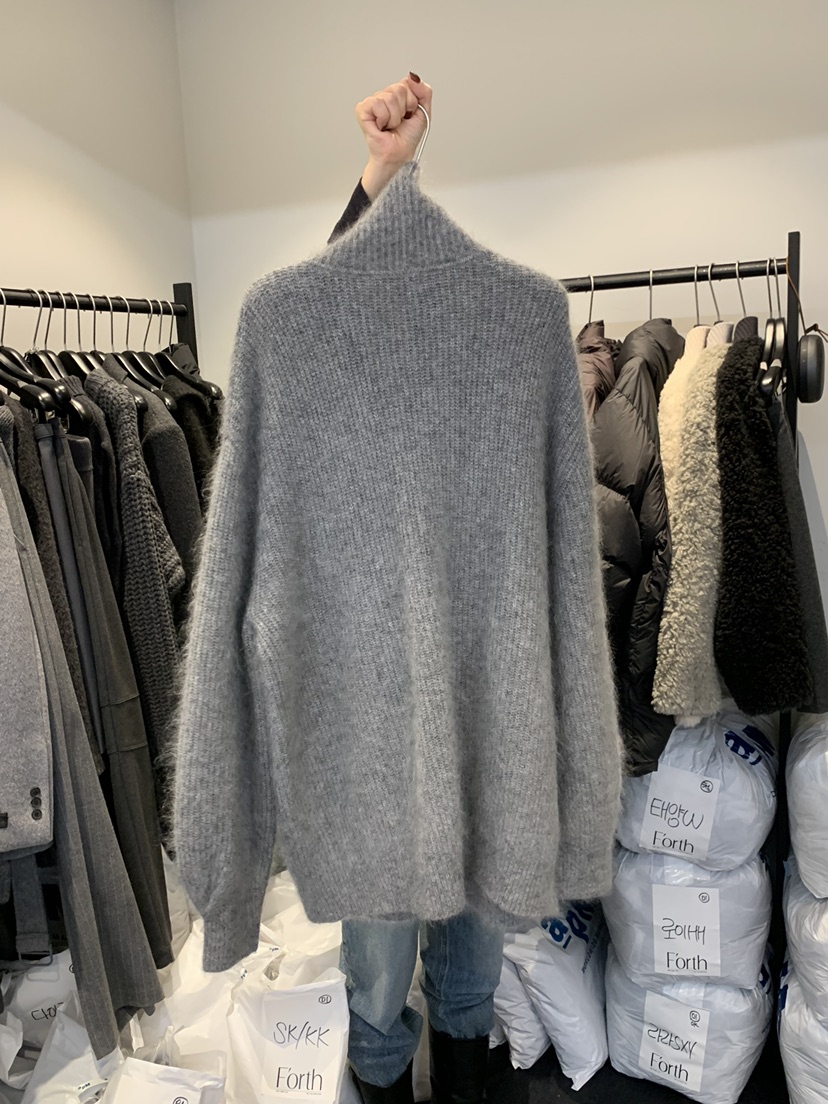 FORTH東大門㊣代購女裝新款職業推薦25秋冬休閑針織衫馬海毛FORTH針織衫