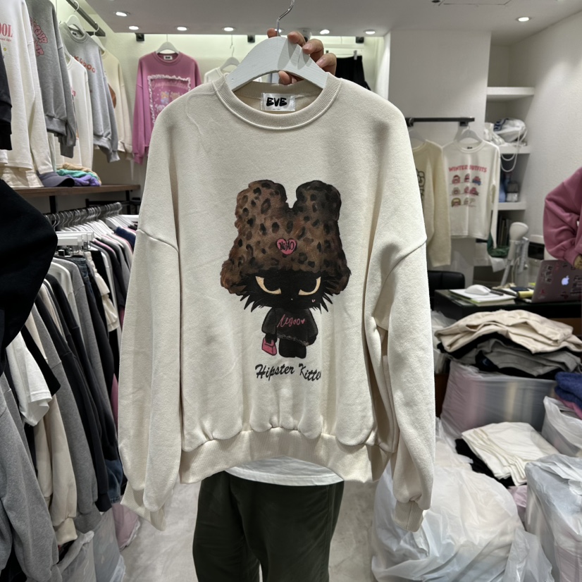 EVE韓國直郵㊣女裝新品職業25秋冬時尚真品推薦熱賣人氣衛衣EVE衛衣圖色1