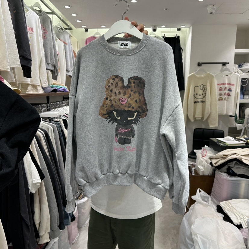 EVE韓國直郵㊣女裝新品職業25秋冬時尚真品推薦熱賣人氣衛衣EVE衛衣圖色2