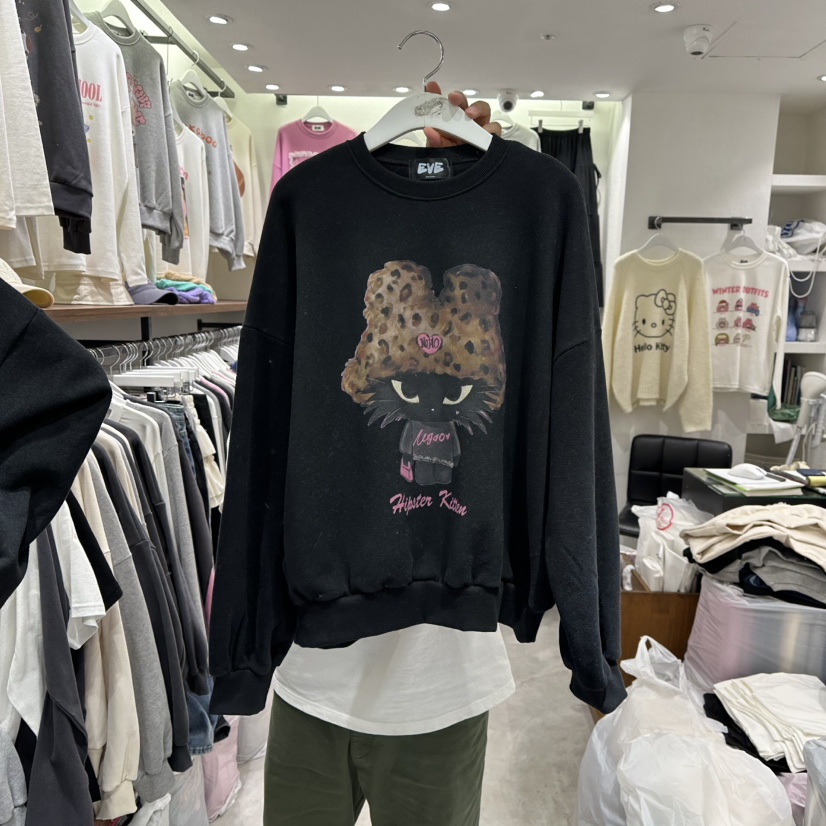 EVE韓國直郵㊣女裝新品職業25秋冬時尚真品推薦熱賣人氣衛衣EVE衛衣圖色3