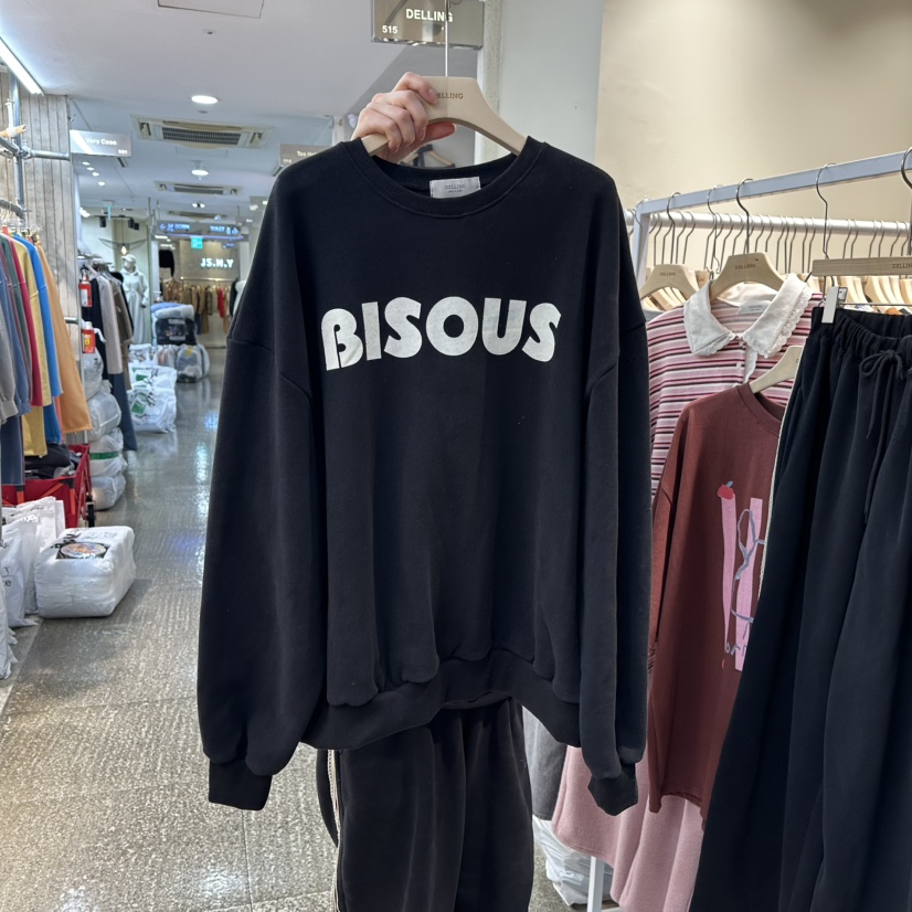 DELLING韓國直郵㊣女士新款職業人氣休閑真品推薦熱賣衛衣加絨DELLING衛衣圖色3