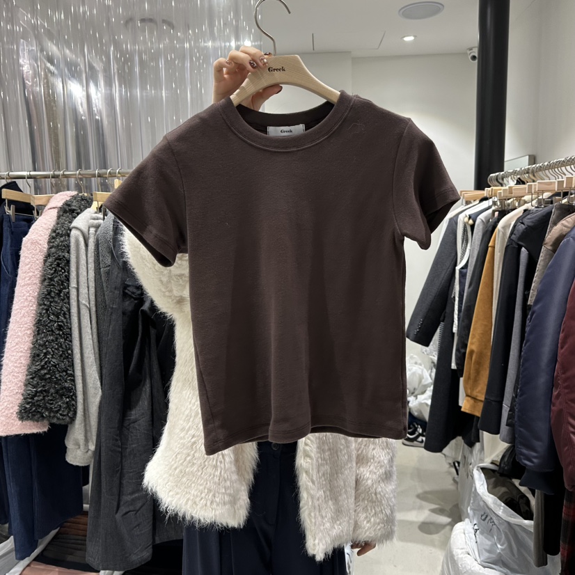 GREEK東大門㊣實拍女裝新款推薦時尚熱賣25秋冬職業真品T恤GREEKT恤圖色4