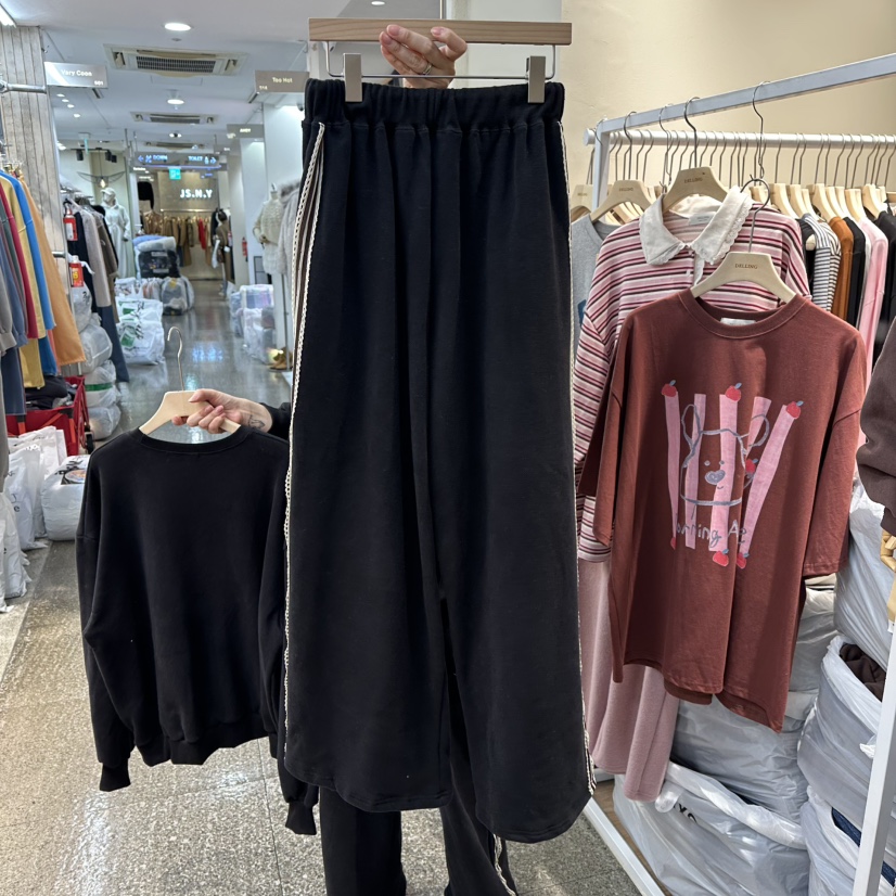 DELLING韓國直郵㊣女士新品時尚職業真品推薦人氣休閑褲加絨DELLING休閑褲