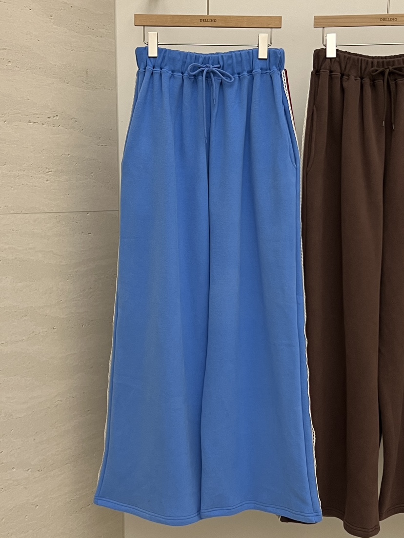 DELLING韓國直郵㊣女士新品時尚職業真品推薦人氣休閑褲加絨DELLING休閑褲圖色1