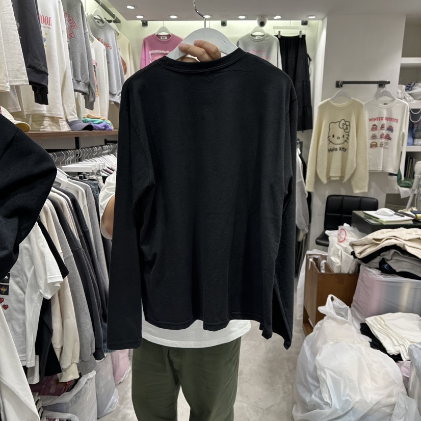 EVE東大門㊣代購女裝新款人氣25秋冬熱賣推薦時尚休閑長袖T恤EVE長袖T恤