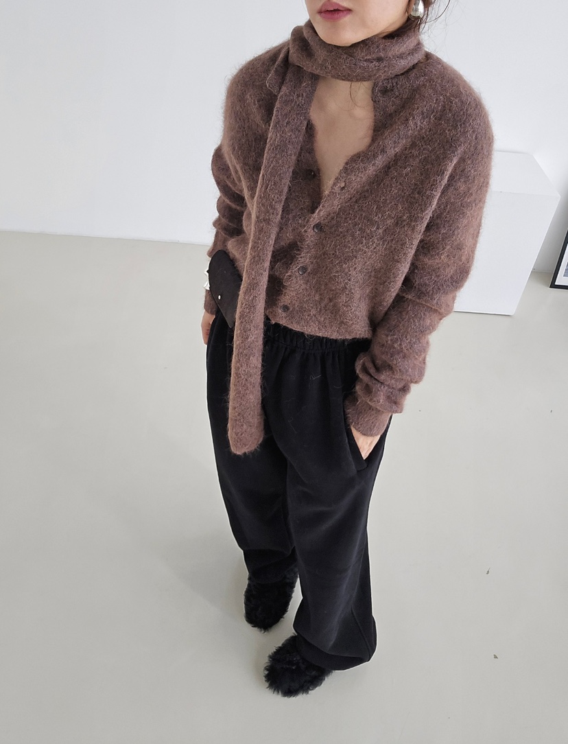 J SHOP東大門㊣代購女士新品25秋冬職業推薦針織衫含圍巾開衫J_SHOP針織衫