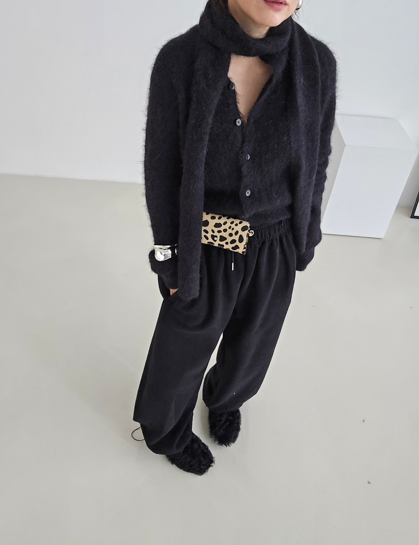 J SHOP東大門㊣代購女士新品25秋冬職業推薦針織衫含圍巾開衫J_SHOP針織衫