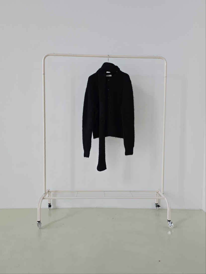 J SHOP東大門㊣代購女士新品25秋冬職業推薦針織衫含圍巾開衫J_SHOP針織衫圖色4黑色