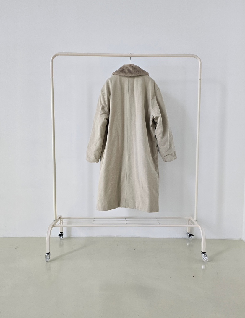 J SHOP東大門㊣直郵女士新款時尚推薦職業25秋冬中長款大衣貂皮J_SHOP中長款大衣