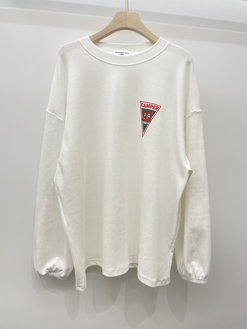 NYLON東大門㊣實拍女裝新品推薦職業25秋冬休閑熱賣長袖T恤NYLON長袖T恤圖色1