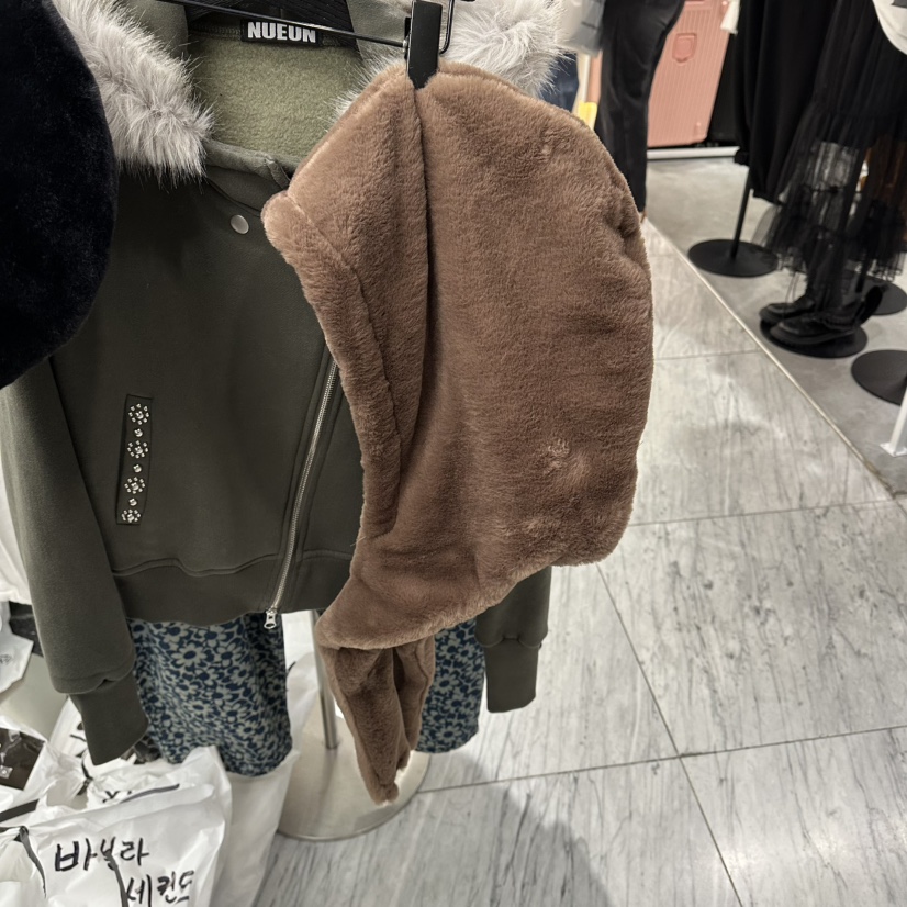 NUEUN韓國代購㊣女士新品真品人氣熱賣休閑職業時尚帽子貂皮NUEUN/SEEOT帽子圖色2