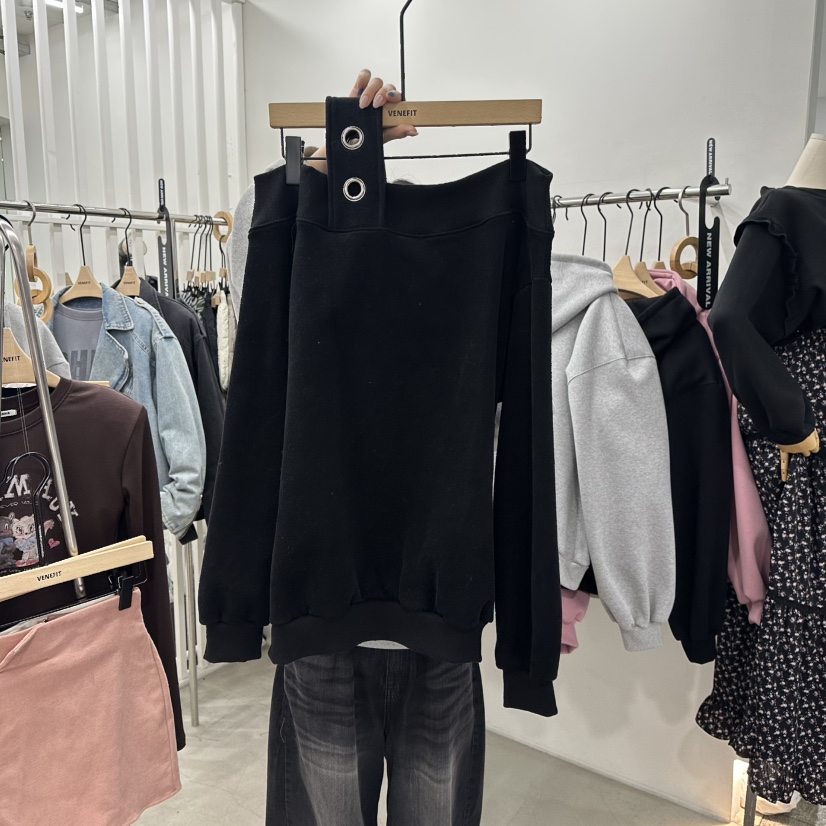 VENEFIT韓國代購㊣女士新款推薦休閑25秋冬時尚真品衛衣加絨VENEFIT/JENNIE衛衣圖色3