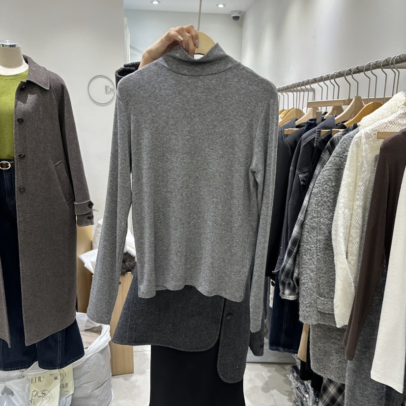 EN.U韓國直郵㊣女裝新品人氣時尚職業休閑推薦25秋冬長袖T恤EN.U長袖T恤圖色2