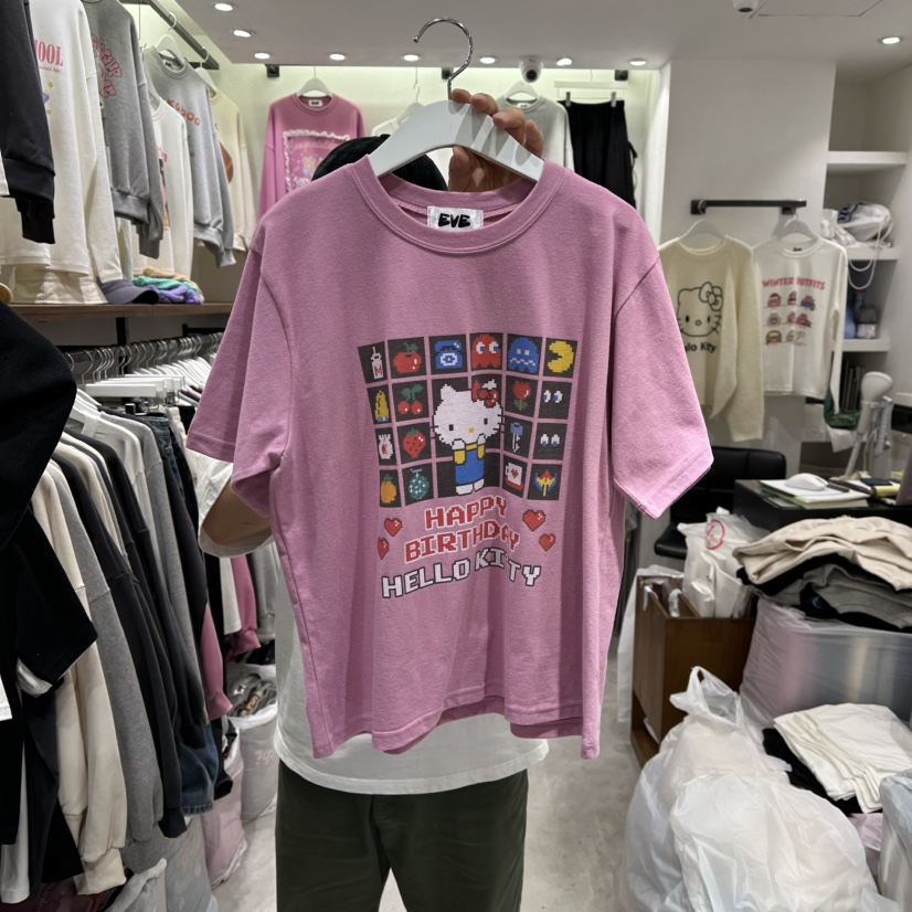 EVE東大門㊣實拍女裝新品25秋冬人氣休閑熱賣真品推薦時尚T恤EVET恤圖色2