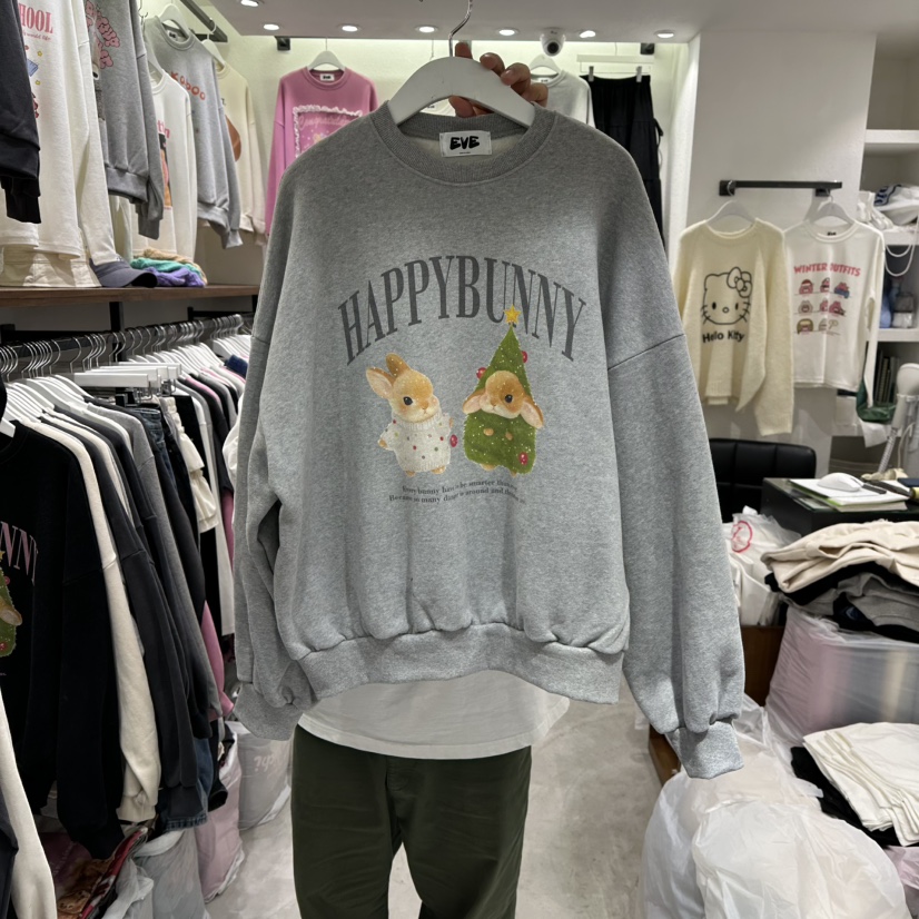 EVE東大門㊣代購女士新款時尚推薦25秋冬休閑人氣真品衛衣加絨EVE衛衣圖色2