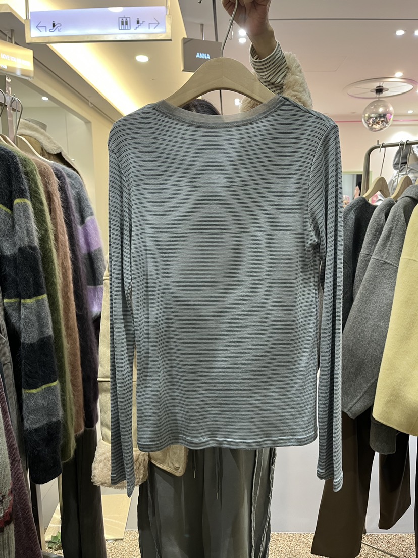 LA BLOOM東大門㊣實拍女士新款真品推薦人氣時尚25秋冬長袖T恤La Bloom長袖T恤