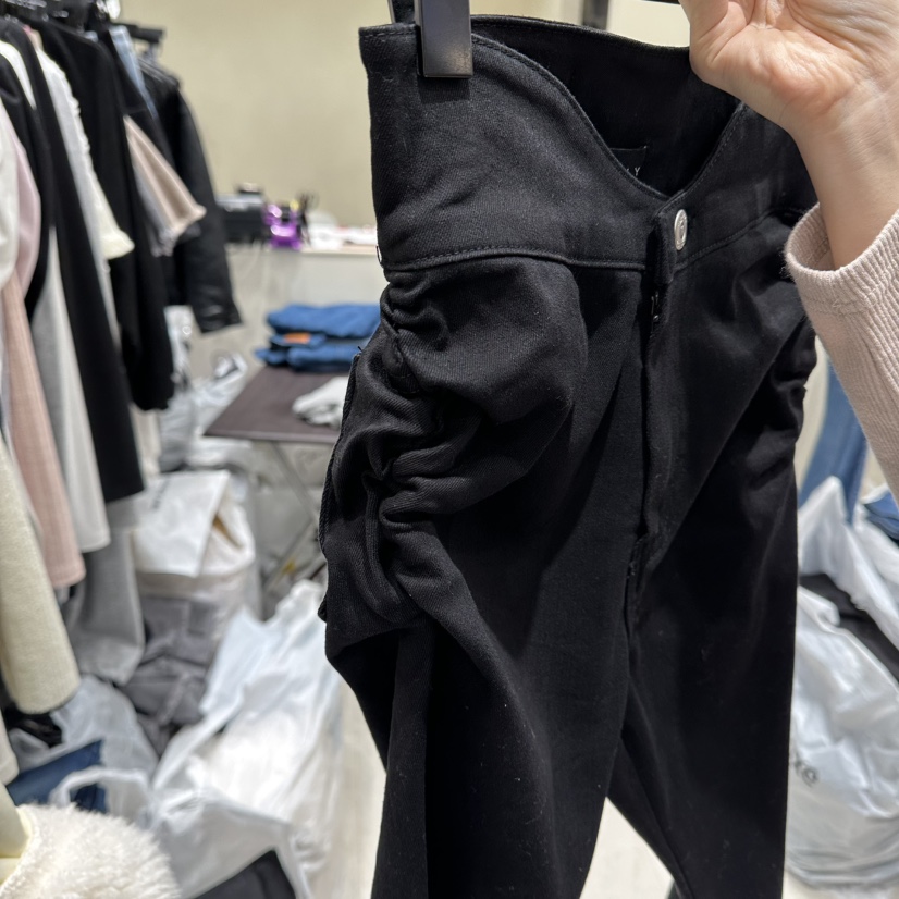 MONOPOLY韓國直郵㊣女裝新品休閑推薦人氣職業休閑褲喇叭褶皺MONO_POLY休閑褲