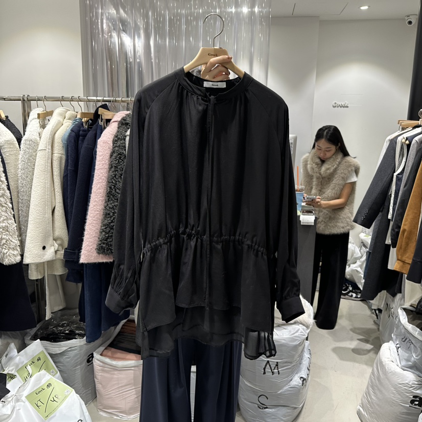 GREEK東大門㊣代購女裝新款時尚休閑真品職業推薦襯衫蕾絲衫GREEK襯衫/蕾絲衫圖色2