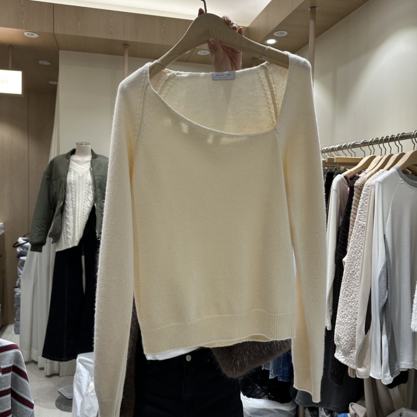 VINTAGE VIBE韓國直郵㊣女裝新款熱賣25秋冬時尚針織衫羊絨VINTAGE VIBE針織衫圖色1