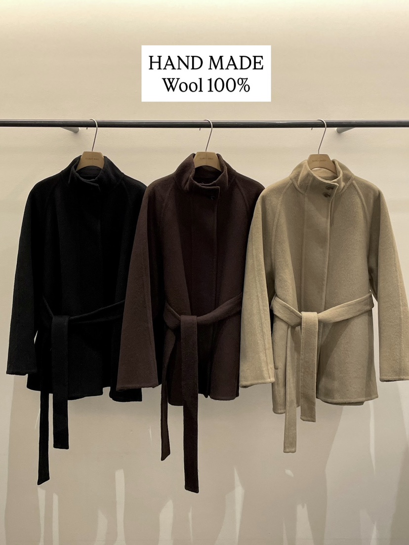 OBSESS韓國代購㊣女士新品休閑人氣25秋冬推薦短款大衣含腰帶OBSESS/EARLY BIRD短款大衣