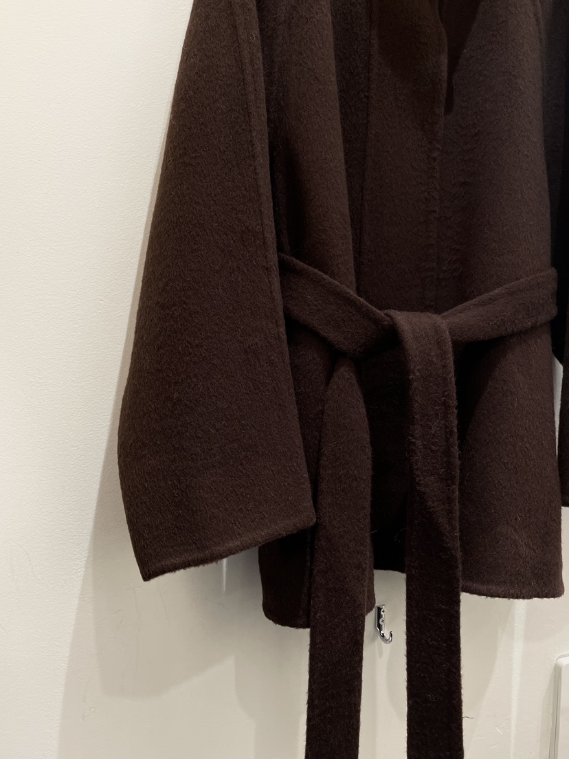 OBSESS韓國代購㊣女士新品休閑人氣25秋冬推薦短款大衣含腰帶OBSESS/EARLY BIRD短款大衣