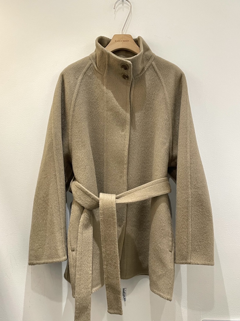 OBSESS韓國代購㊣女士新品休閑人氣25秋冬推薦短款大衣含腰帶OBSESS/EARLY BIRD短款大衣圖色1