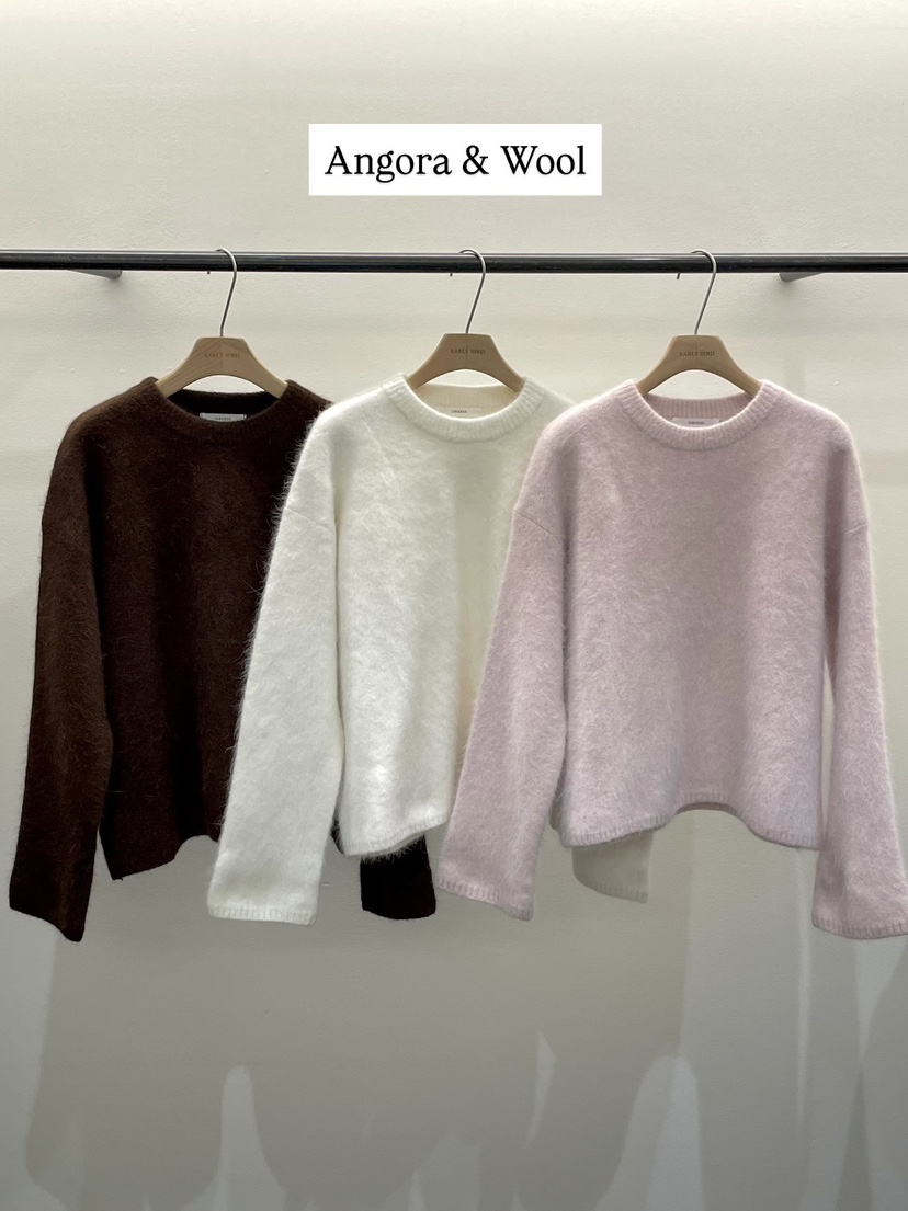 OBSESS東大門㊣直郵女士新品時尚真品推薦休閑針織衫安哥拉OBSESS/EARLY BIRD針織衫