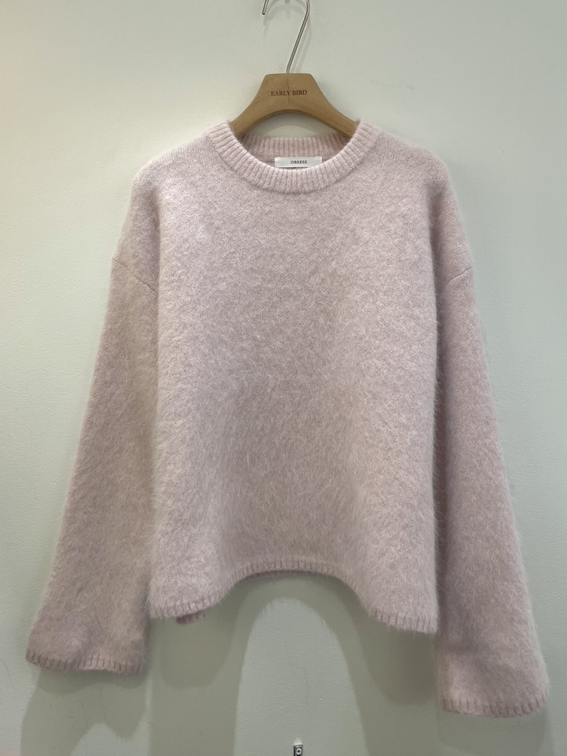 OBSESS東大門㊣直郵女士新品時尚真品推薦休閑針織衫安哥拉OBSESS/EARLY BIRD針織衫圖色1