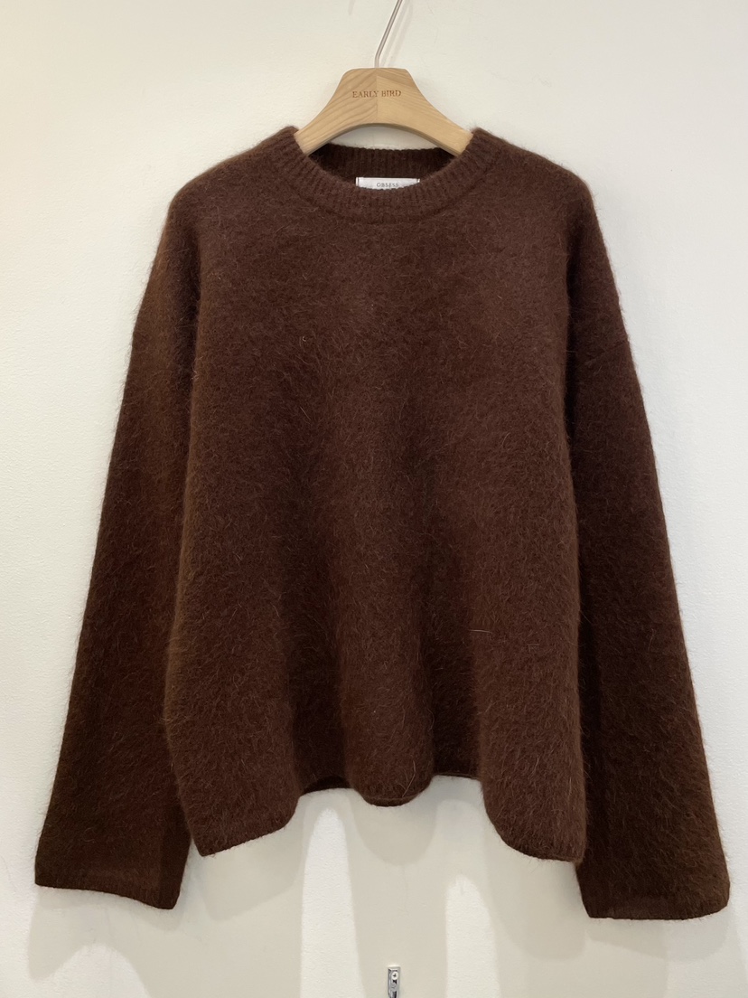 OBSESS東大門㊣直郵女士新品時尚真品推薦休閑針織衫安哥拉OBSESS/EARLY BIRD針織衫圖色2