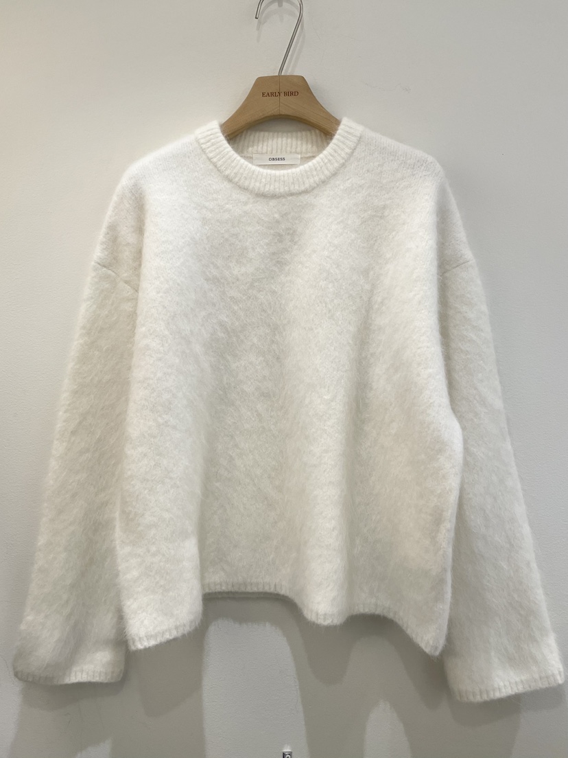 OBSESS東大門㊣直郵女士新品時尚真品推薦休閑針織衫安哥拉OBSESS/EARLY BIRD針織衫圖色3