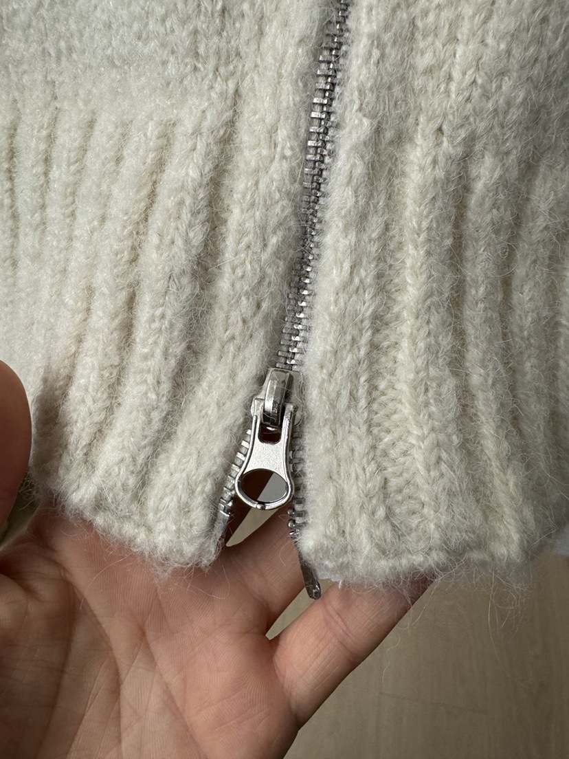 LONG PEAK韓國代購㊣女裝新品時尚25秋冬針織衫毛絨羊毛拉鏈LONG PEAK針織衫