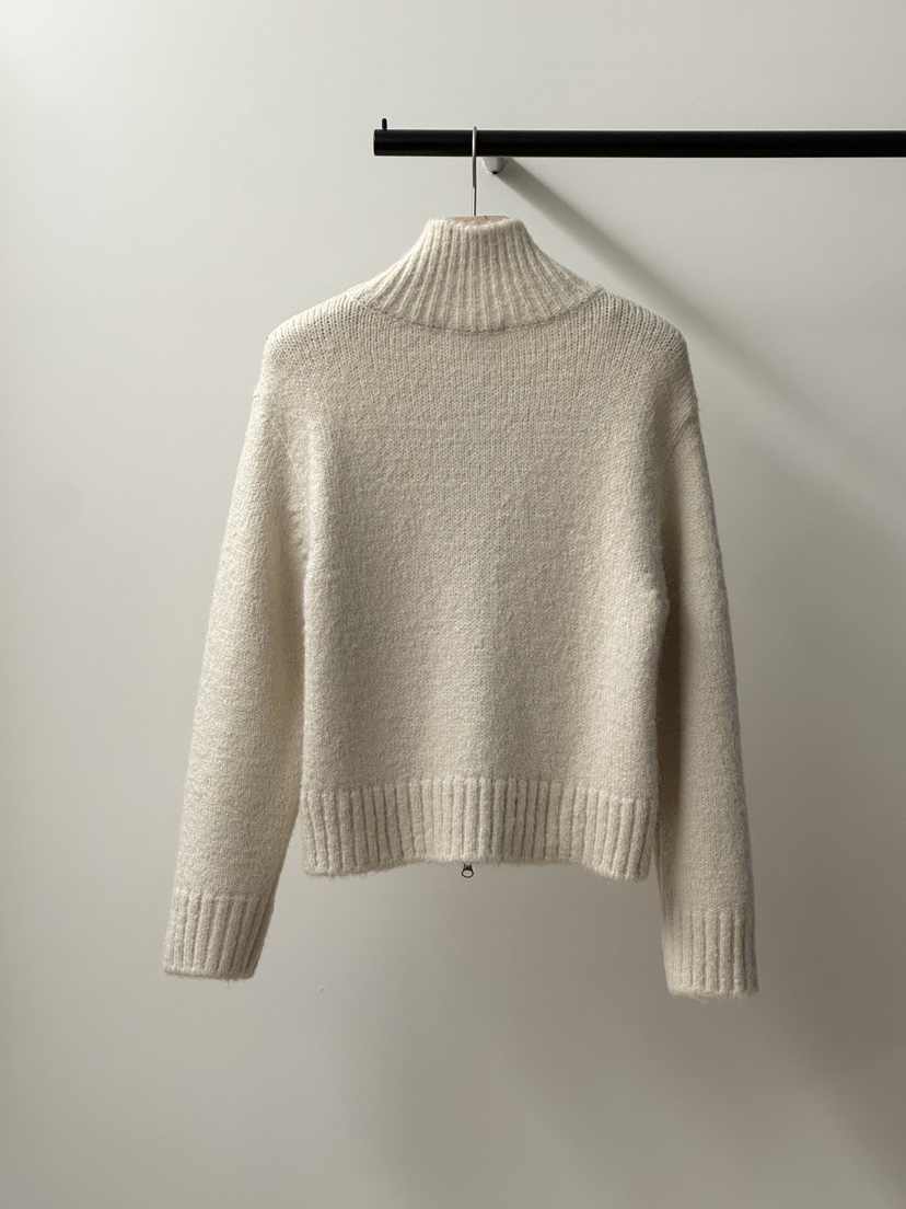 LONG PEAK韓國代購㊣女裝新品時尚25秋冬針織衫毛絨羊毛拉鏈LONG PEAK針織衫