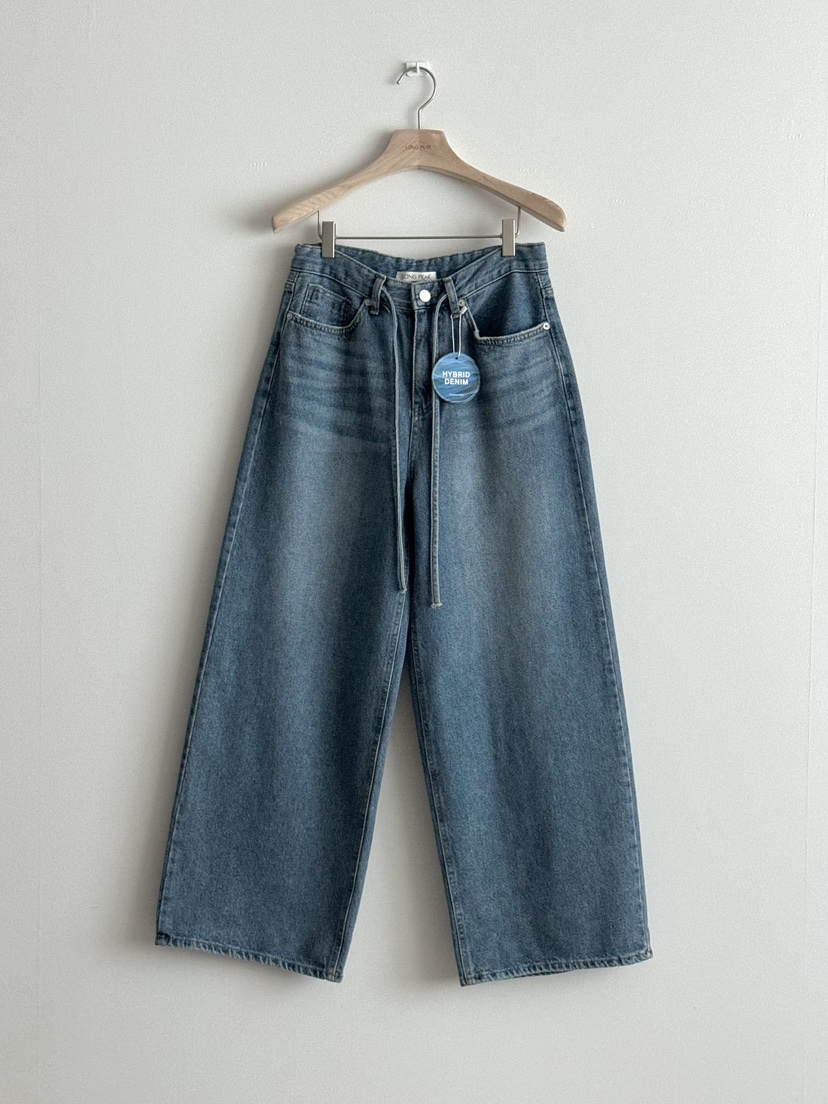 LONG PEAK韓國直郵㊣女裝新品真品人氣推薦熱賣牛仔褲加絨LONG PEAK牛仔褲圖色1