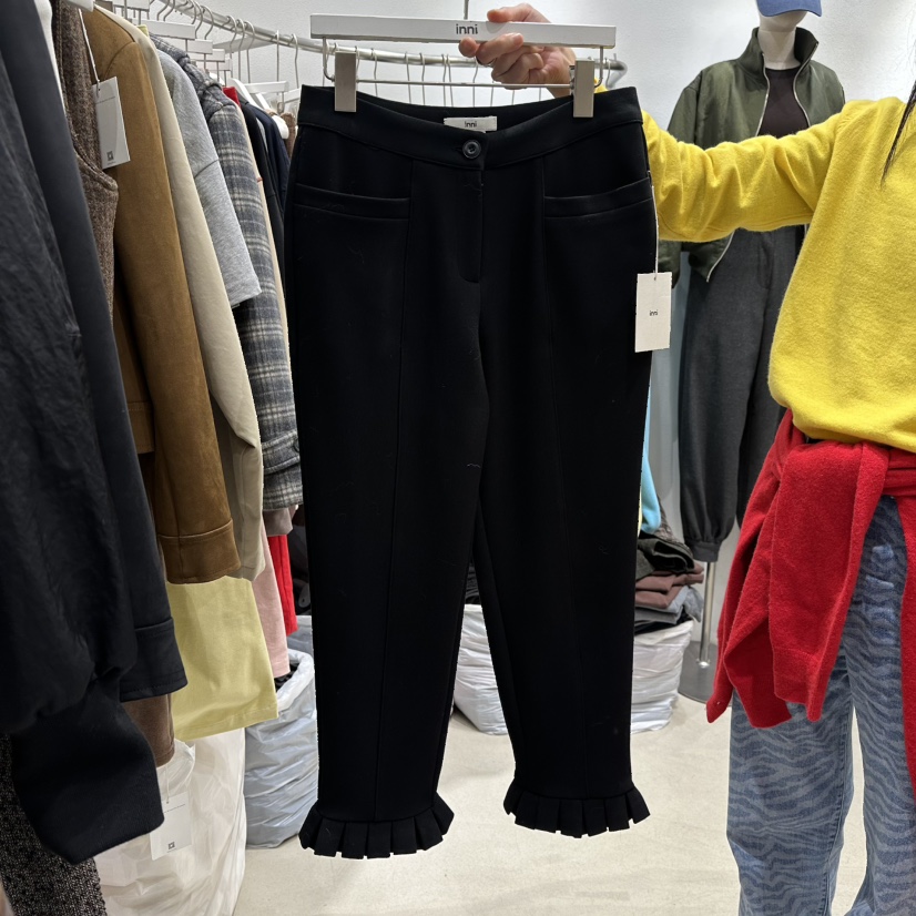 INNI韓國代購㊣女士新款熱賣休閑人氣推薦25秋冬職業休閑褲inni休閑褲圖色2